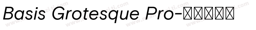 Basis Grotesque Pro字体转换